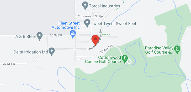 map of 3041 Cottonwood Way SW